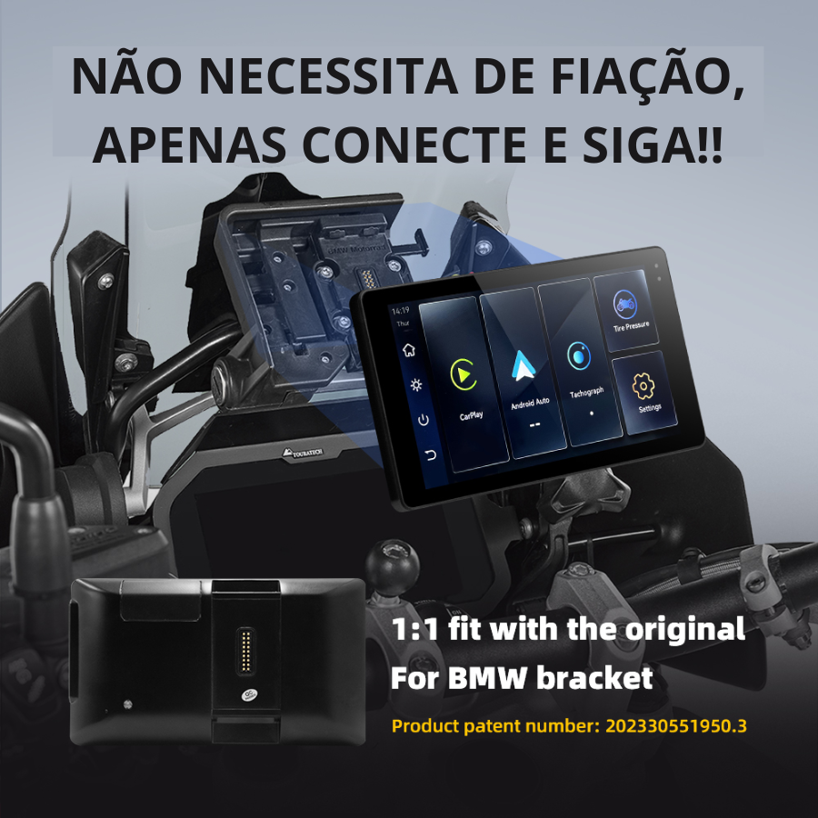 Carplay para motos BMW 6,5"
